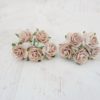 1 inch paper roses with wire stems, 25mm flowers with wire stems, 2.5 cm - Image 79