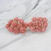 20mm paper roses, 2 cm paper flowers, 100 pcs (design b) - Image 12