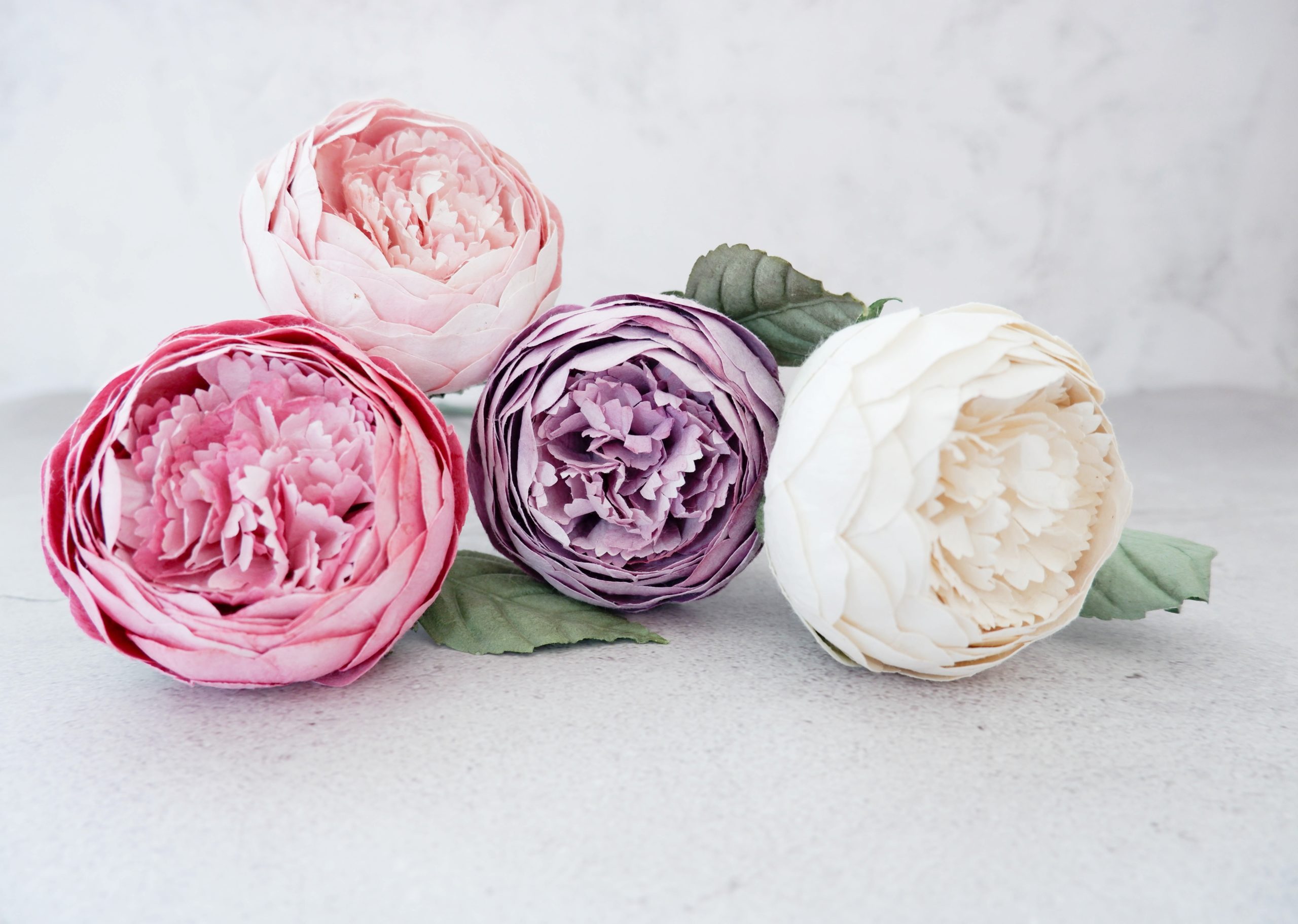 1 flower  inches large paper peonies with wire stems – DAILYPAPERFLOWERS  Shop mulberry paper flowers floral supplies wedding flower crowns corsages