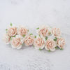 1 inch paper roses with wire stems, 25mm flowers with wire stems, 2.5 cm - Image 87