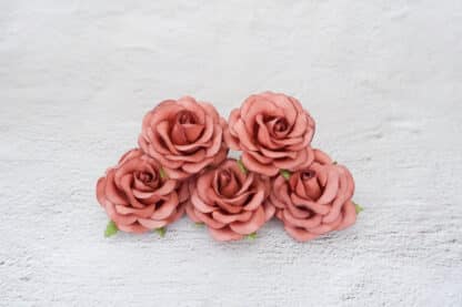 6 cm paper roses, 24 roses, 60mm paper with wire stems - Image 54