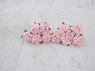 1 inch paper peonies, 50 pcs 2.5 cm paper flowers, 25mm (Design B)