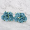 1 inch paper roses with wire stems, 25mm flowers with wire stems, 2.5 cm - Image 81