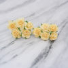 1 inch paper roses with wire stems, 25mm flowers with wire stems, 2.5 cm - Image 84