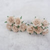 1 inch paper roses with wire stems, 25mm flowers with wire stems, 2.5 cm - Image 88