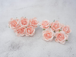 3.5 cm paper roses, 35mm flowers, 50 roses/pack (Design D)