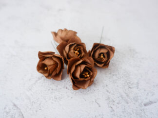 4 cm paper rose buds, 40mm paper roses (25 roses)