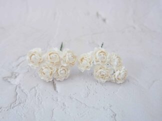 25mm paper jasmine, 2.5 cm paper flowers, 1 inch