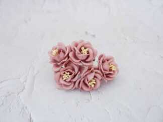 3.5 cm paper poppies, 35mm flowers (25 pcs/pack)