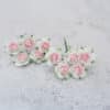 1 inch paper roses with wire stems, 25mm flowers with wire stems, 2.5 cm - Image 95